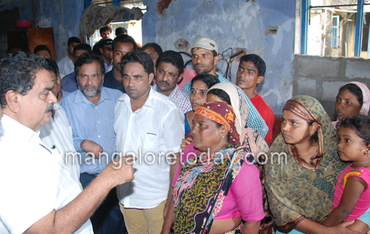 Ramanath Rai visits sea erosion-affected places in Ullal